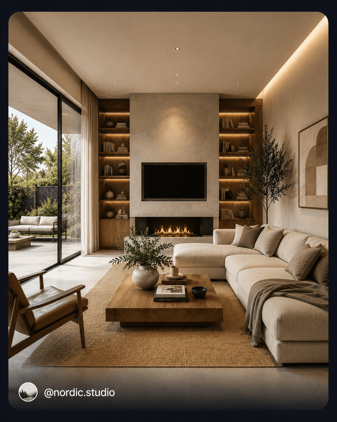 Photorealistic living room